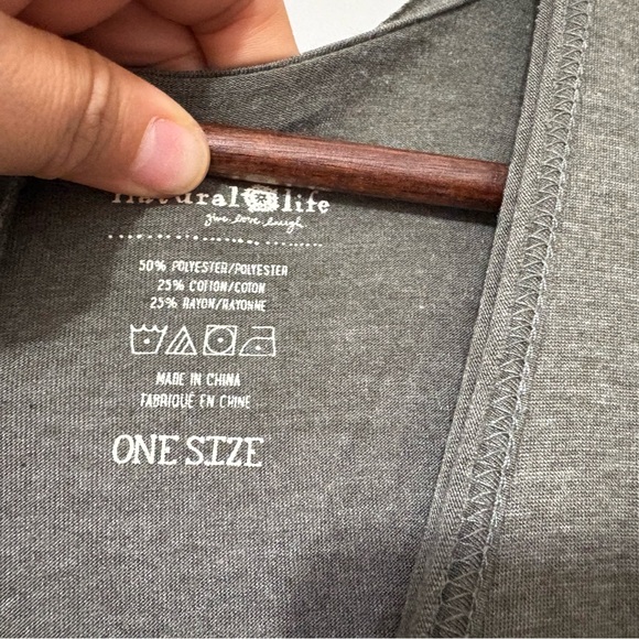 Natural Life Olive Green V-Neck Wide Leg Jumpsuit One Size - Picture 5 of 9